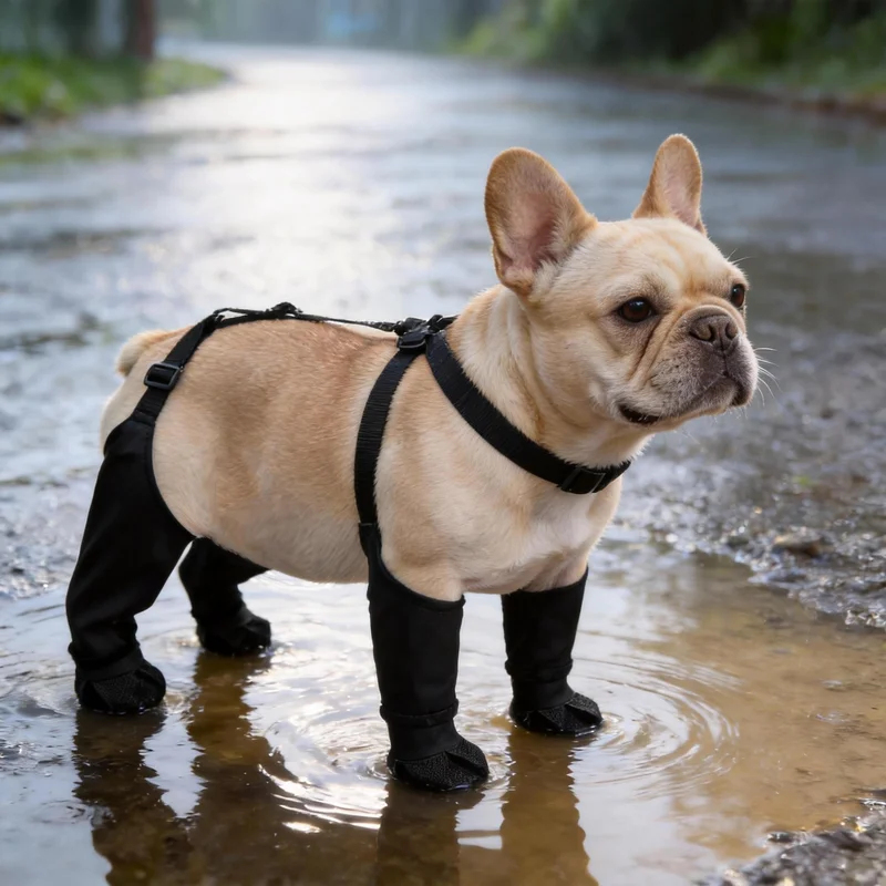 Dog Booties Paw Protector - Botas Impermeáveis para Cães, Sapatos Antiderrapantes