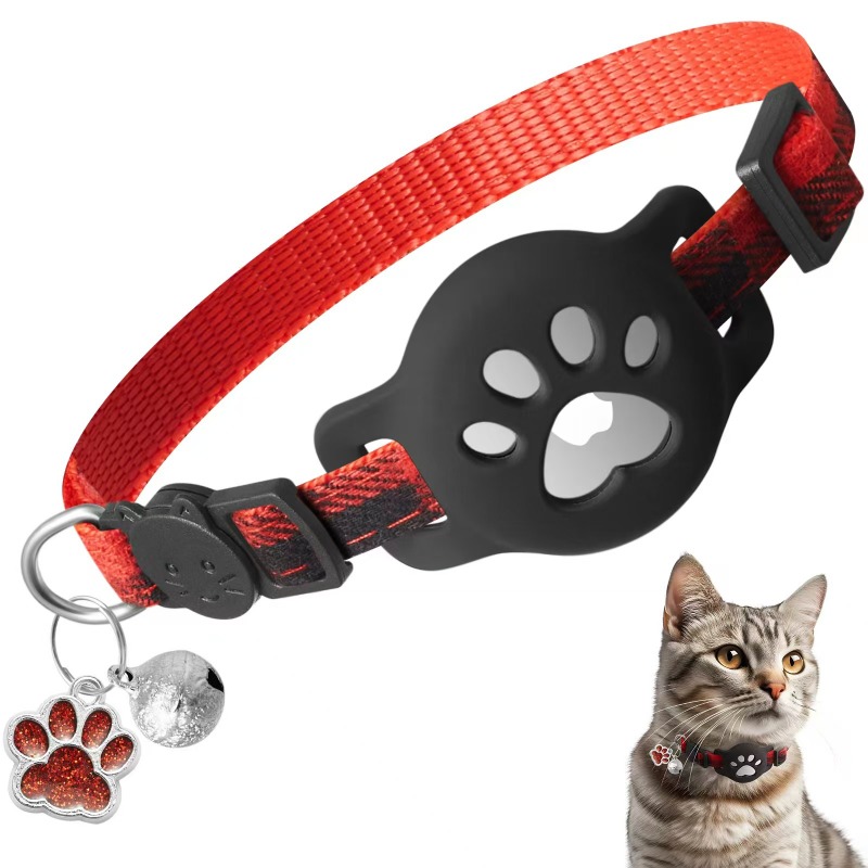 Pet Gps Tracker Collar - Coleira para Gato com Airtag, Sino