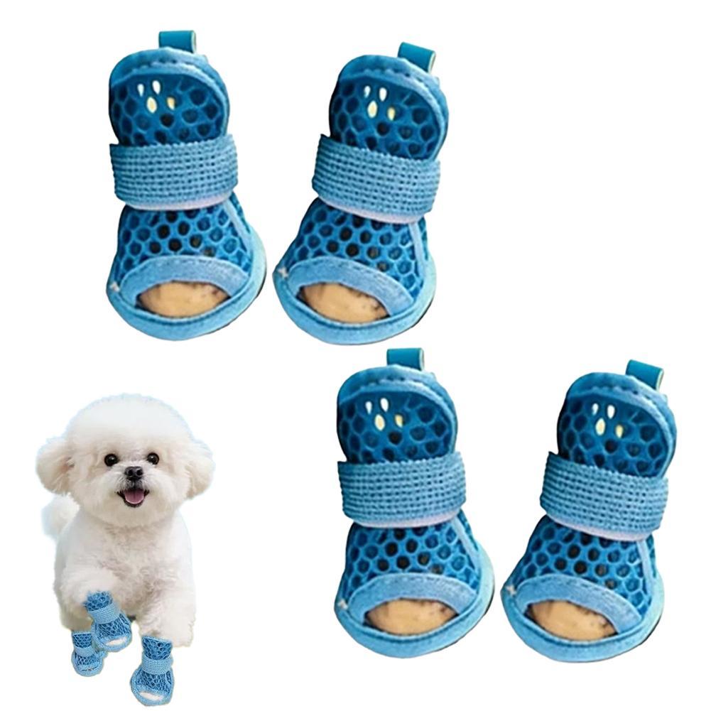 Dog Booties Paw Protector - Sapatos Respiráveis para Cães de Verão,