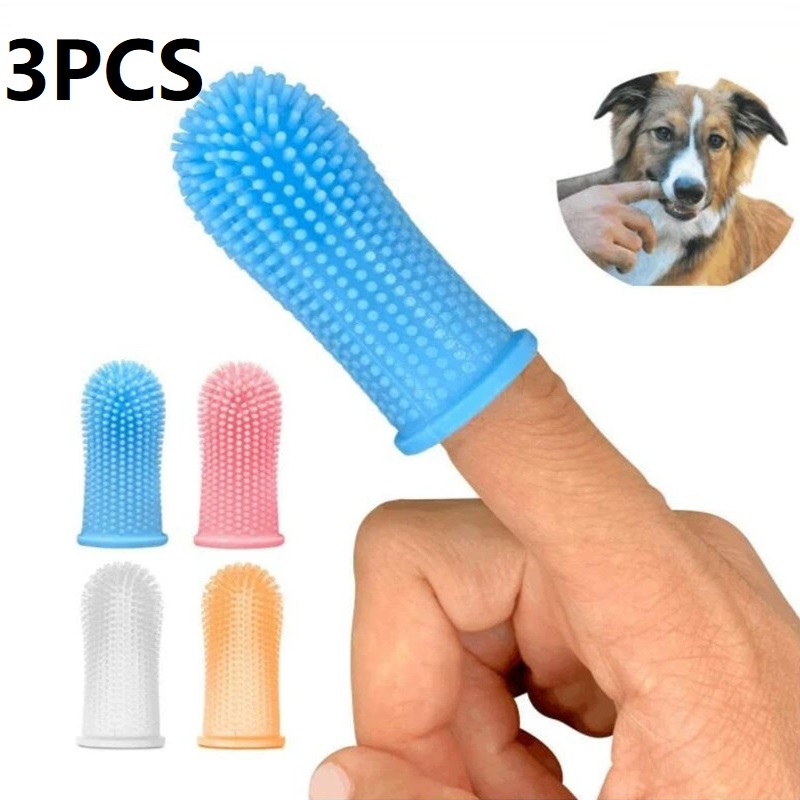 3 pçs limpeza dental dentes do - Dog Muzzle Silicone avaliação e preço