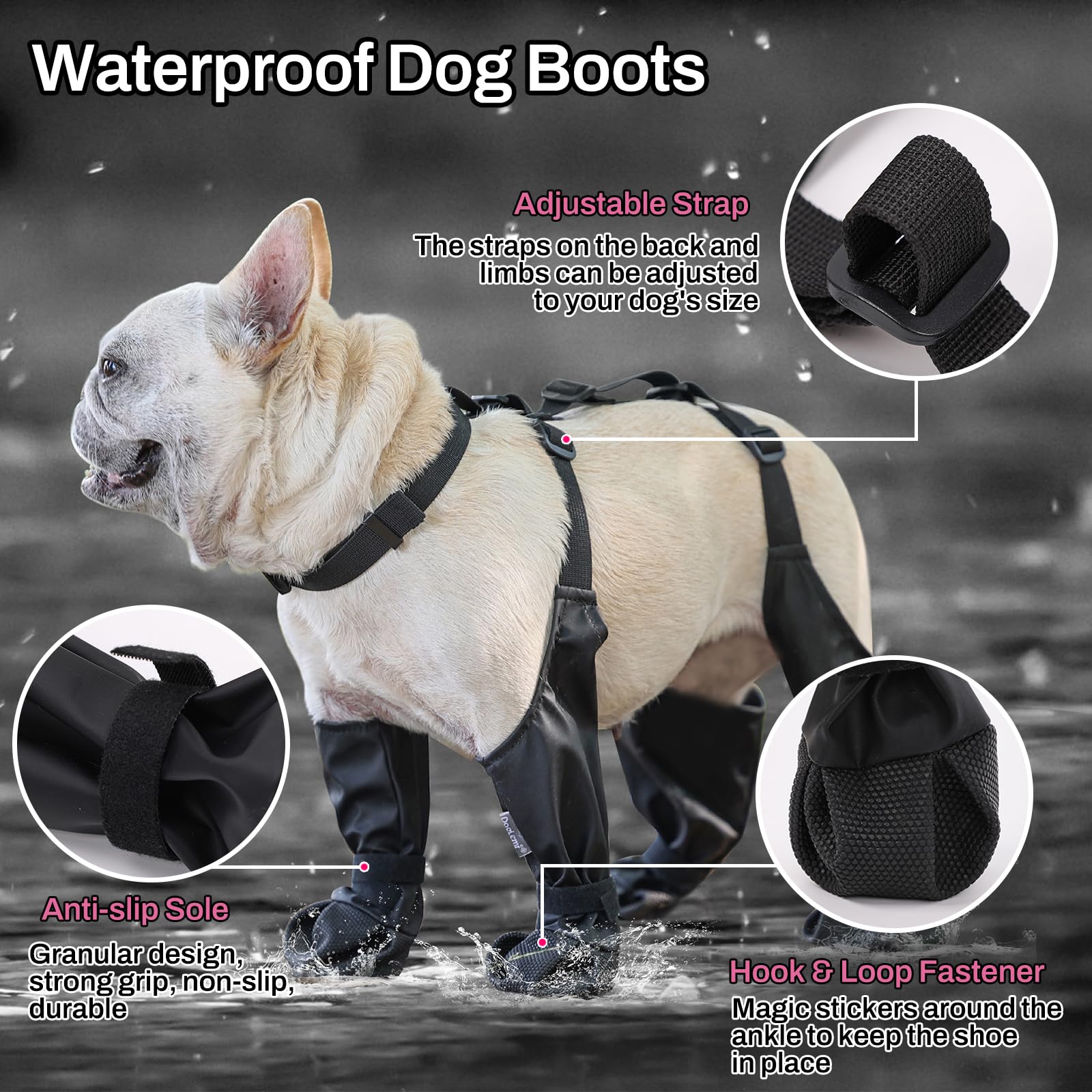 Botas suspensas para cães, à p - Dog Booties Paw Protector avaliação e preço