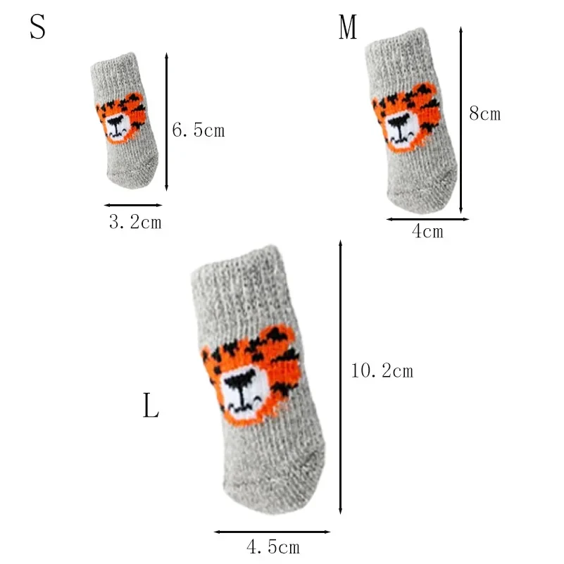 4 Pares de Meias Antiderrapant - Dog Booties Paw Protector avaliação e preço