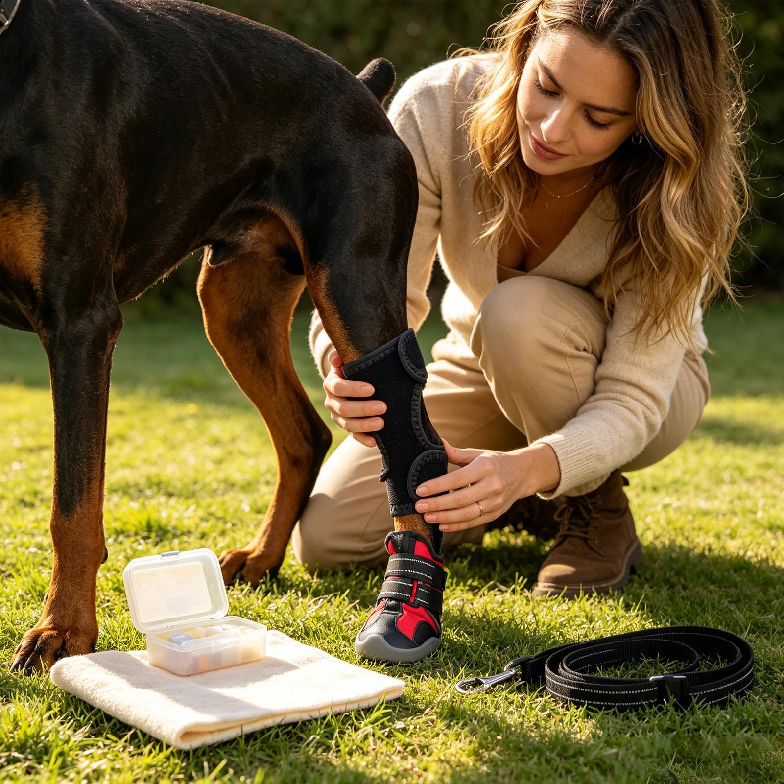 Botinhas para cães à prova d'á - Dog Booties Paw Protector avaliação e preço